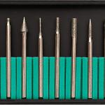 Шарошки,усиленная сталь с алмазным напылением,штифт диам.3 мм. 10 шт 36484