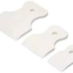 Набор шпателей 40/60/80 мм, белая резина, 3шт. Россия// Сибртех 85803