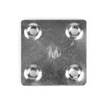 Пластина крепёжная ПК-48*48*1,2 (цинк) Ж1028